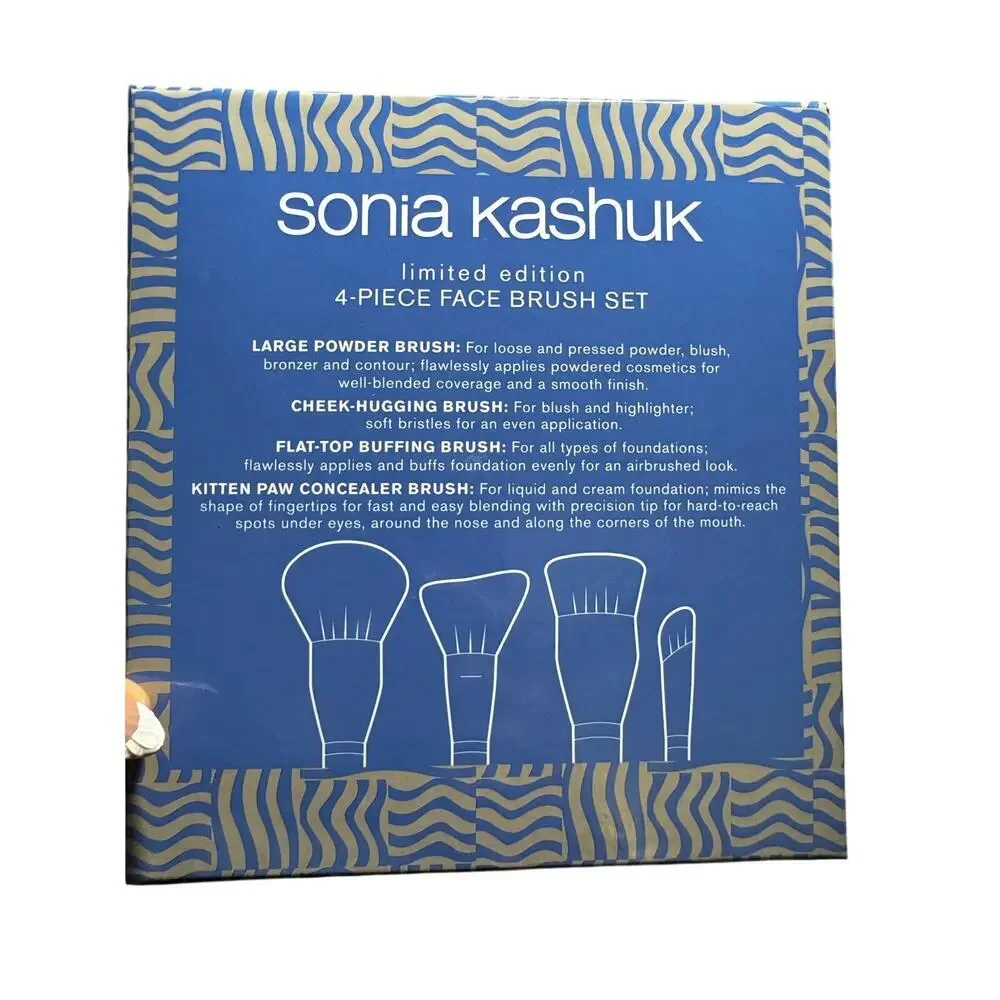 NWT Sonia Kasuh LIMITED EDITION Face Brush Set of 4